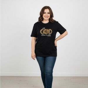 With God All Things Graphic T-Shirt with Sunflower Design